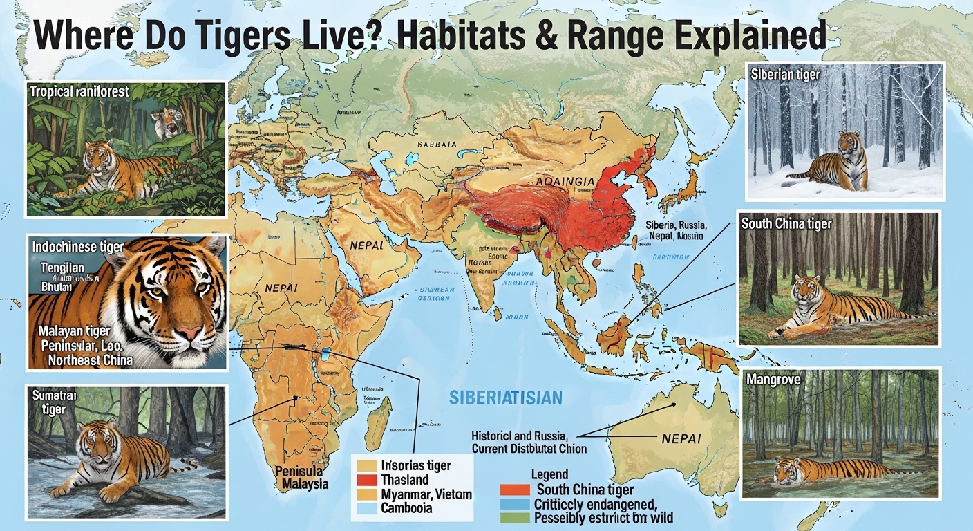 where do tigers live