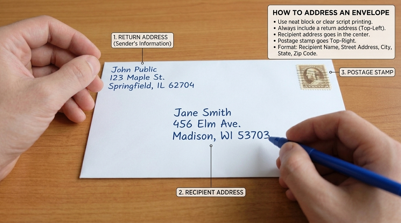 how to address an envelope