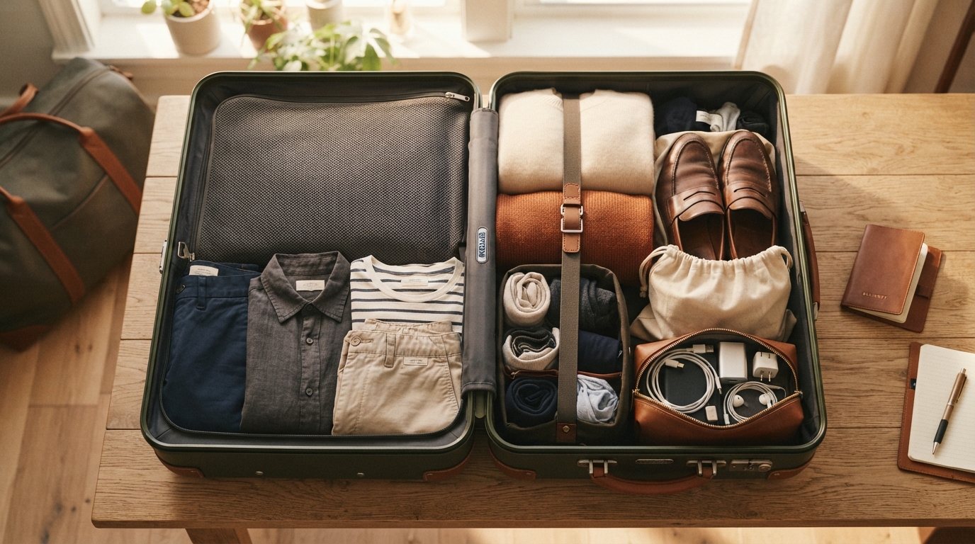 how to pack a suitcase efficiently