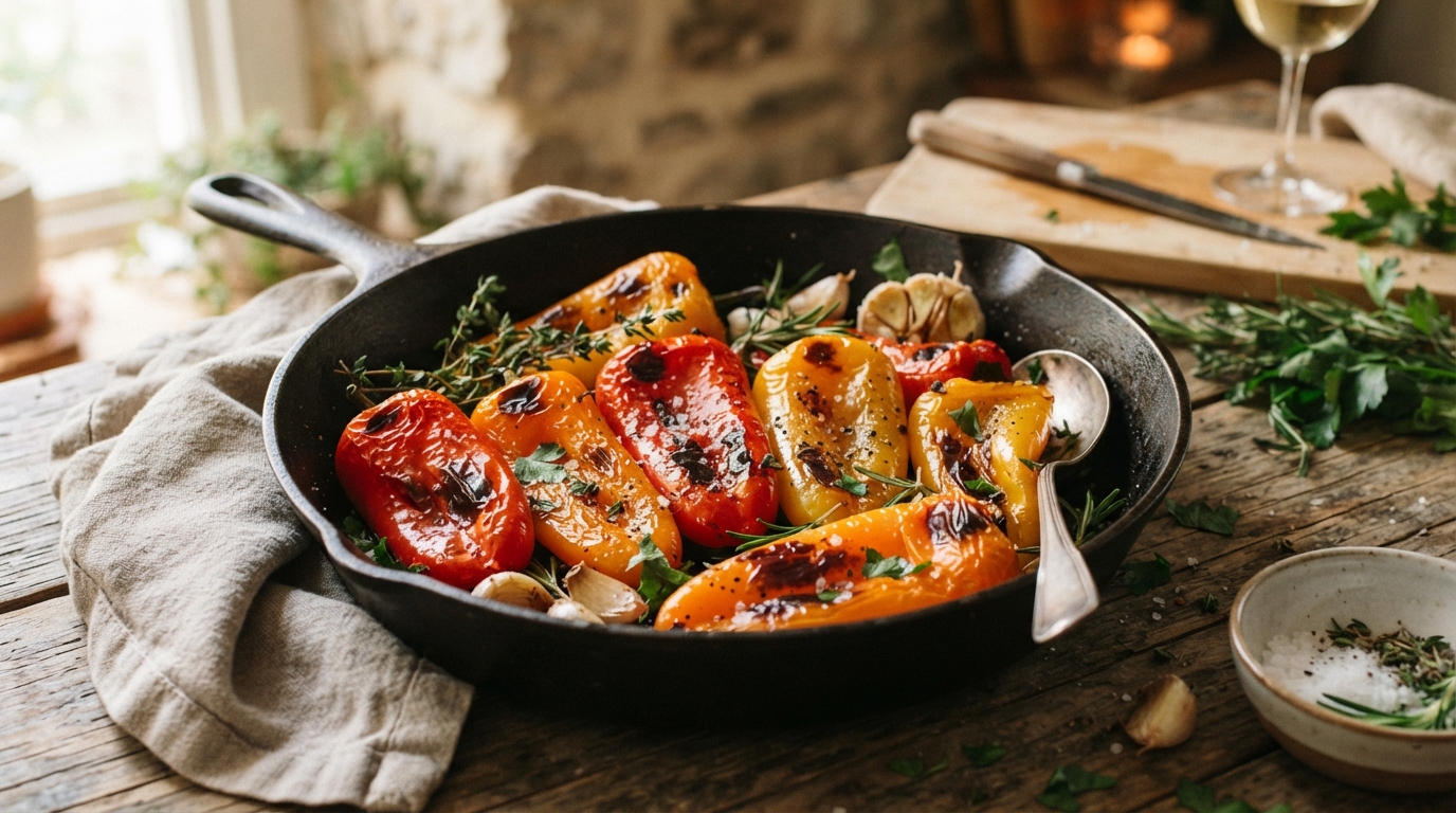 how to roast sweet peppers
