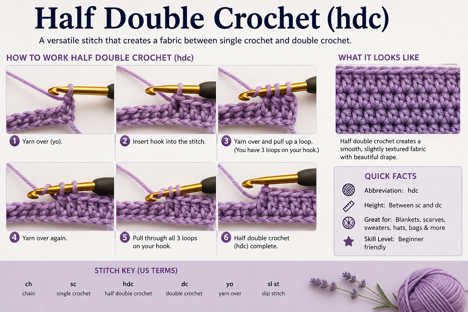 half double crochet